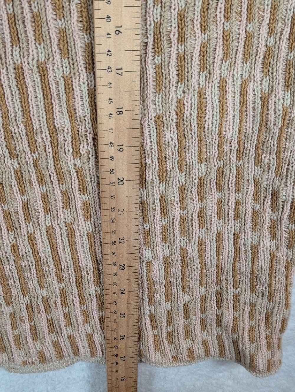 Free People Cream & Tan Textured Knit Oversize Sweater‎ - Picture 6 of 8